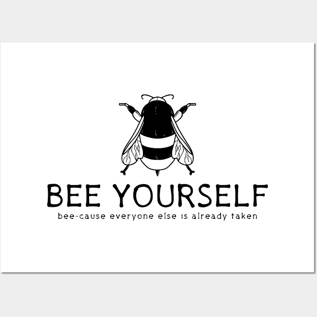 Bee Yourself Wall Art by notami